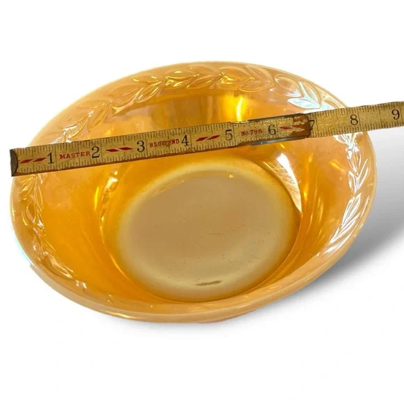 VTG Fire King Peach Lustre Bowl - Picture 10 of 10